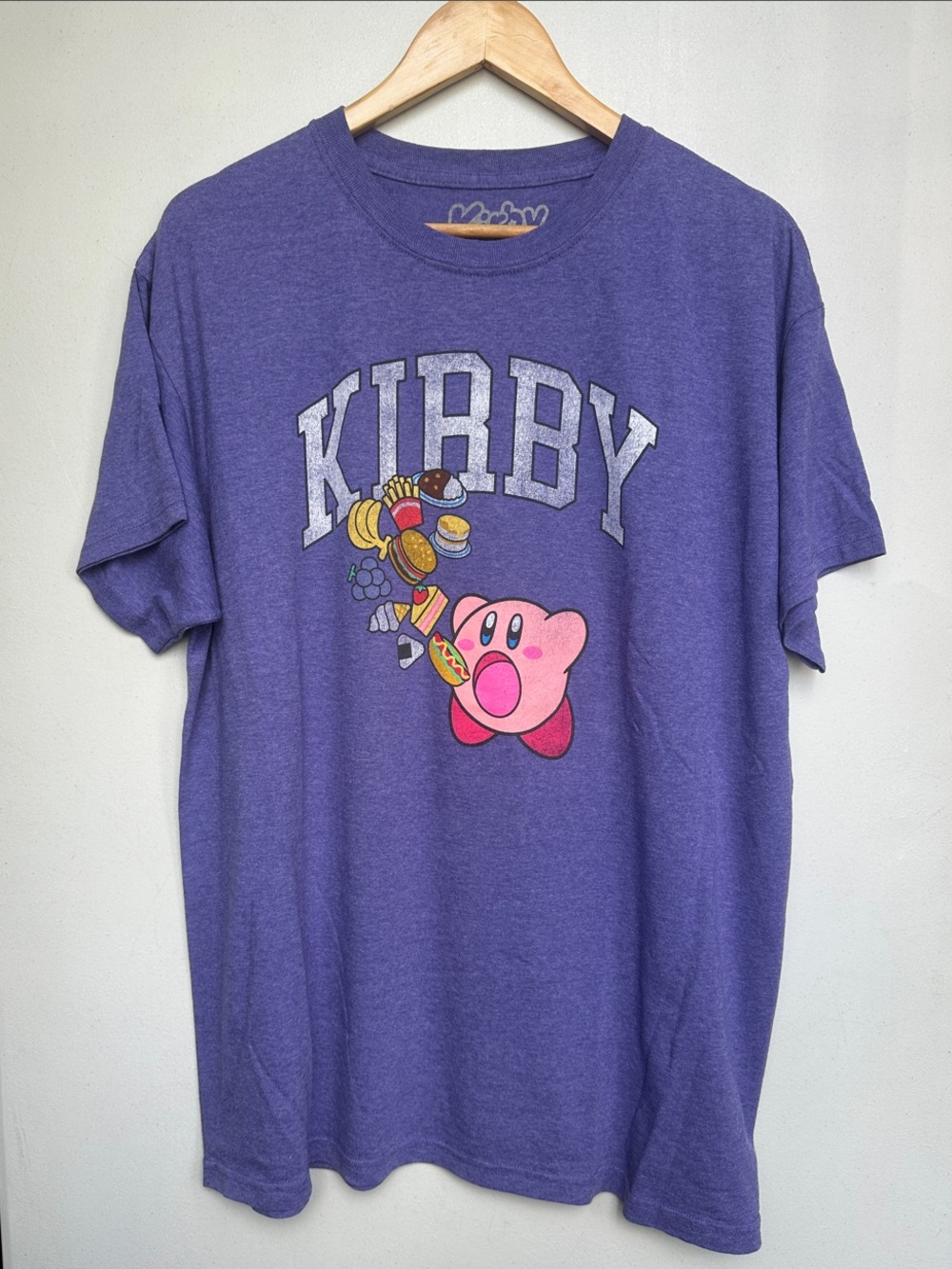 Nintendo Purple Kirby Graphic Tee with Pink Kirby